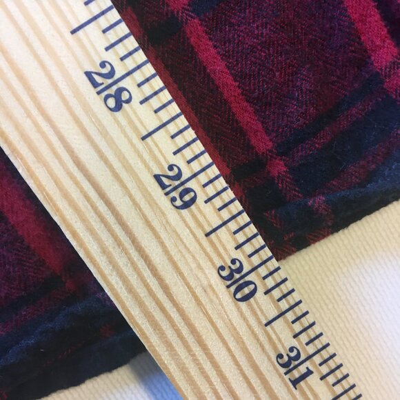 George Flannel Shirt Mens Size 2XL Red Black Plaid Country Lumberjack Woodsman - Picture 6 of 6